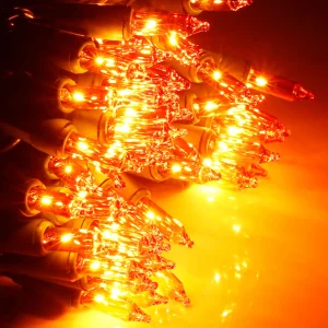 200-Count LED Orange Halloween String Lights 49ft