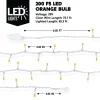 200-Count LED Orange Halloween String Lights 65.2ft