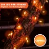 200-Count Orange LED Christmas String Lights 67.3ft