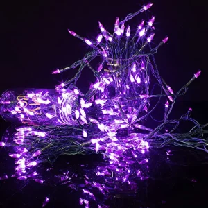 200-Count Purple LED Christmas String Lights 67.3ft