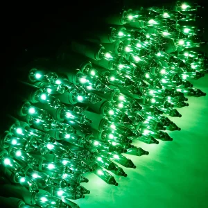 200 Green Incandescent Halloween String Lights 40.6ft