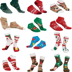 12 Days Warm Cotton Socks Advent Calendar Christmas