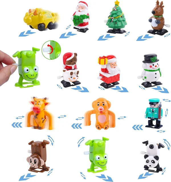 24 Days Kids Wind up Toys Advent Calendar