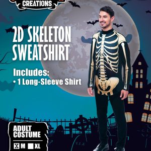 Mens Skeleton Halloween Sweatshirt