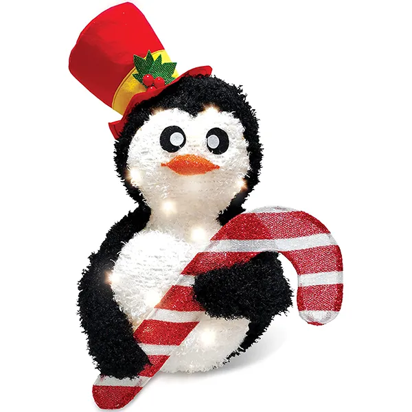LED Collapsible Penguin Christmas Decorations 22in