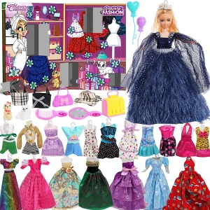 24 Days Girls Doll Accessories Christmas Advent Calendar