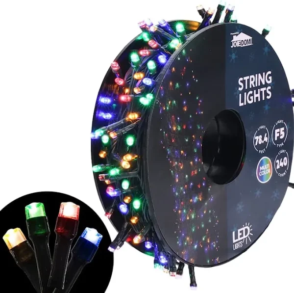 240 LED Warm White Christmas String Lights 78.4ft