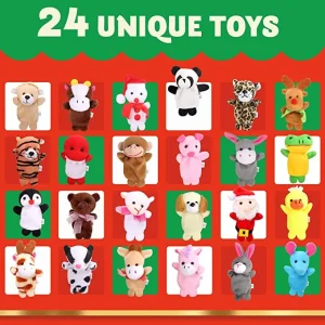 2022 24 Days Finger Puppets Animal Advent Calendar