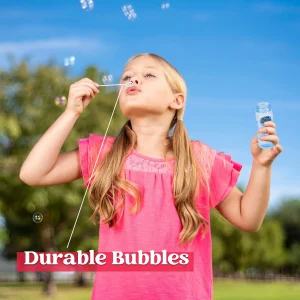 24pcs Bubble Solution Bottle with Wands 2oz