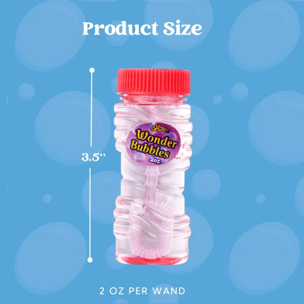 24pcs Bubble Solution Bottle with Wands 2oz