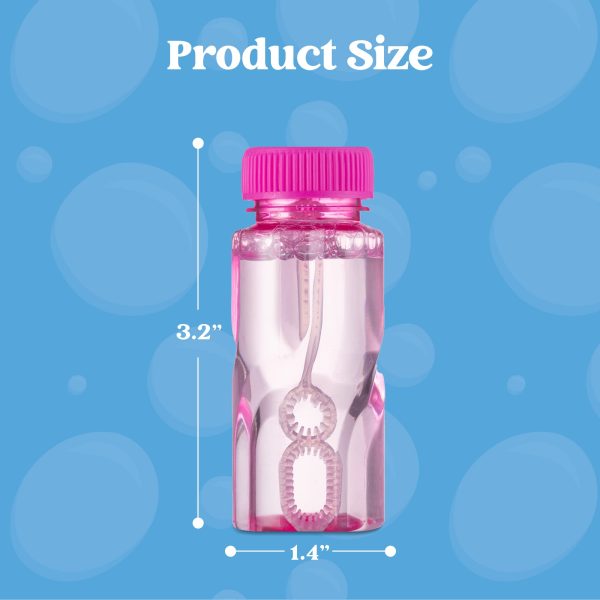 24pcs Bubble Bottles with 2oz Bubble Solution