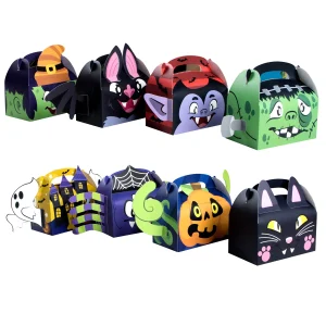 24pcs 3D Halloween Cookie Boxes Party Supplies