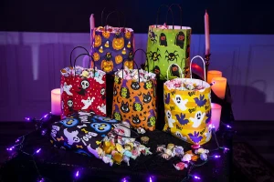 24pcs Halloween Paperr Bag Character With Handle