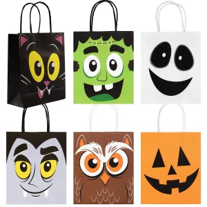 24pcs Paper Halloween Gift Bags with Handles