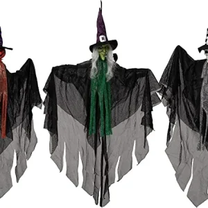 3pcs Posable Hanging Halloween Decorations 26in