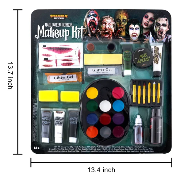 26Pcs Halloween Family Makeup Kit