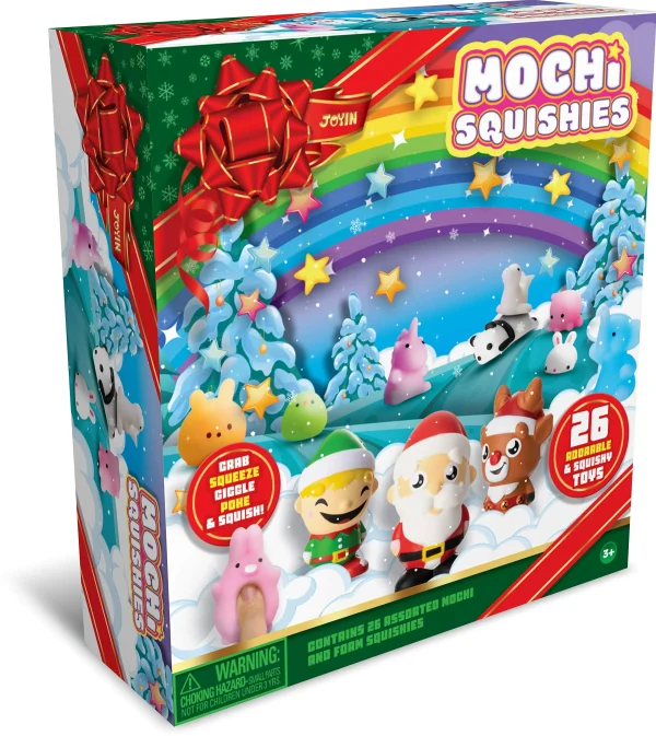 26pcs Christmas Mochi Soft and Yielding Toys Set