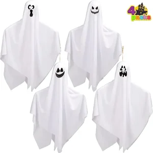 4pcs Flying Hanging Ghost Decoration 27.5in