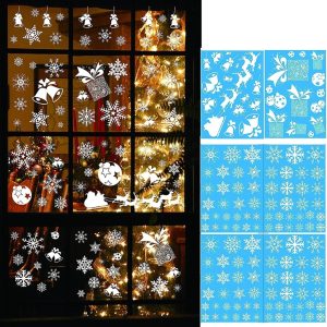 Snowflake Window Clings Decal Stickers, 38 Pcs