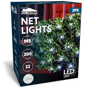 2×100 LED Warm White Led Christmas Net Lights 4ft