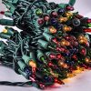 2x150 LED Multicolor Christmas Green Wire String Lights 38.7ft