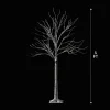 2x 4ft White Birch Tree with 64 LED Lights