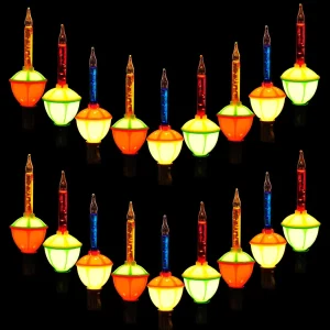 2×9 Multicolor Bubble String Lights 8.8ft