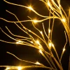 2pcs 96 LED White Birch Tree Decoration with Lights 6ft