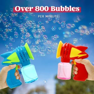 2pcs Kids Bubble Guns with Bubble Solutions