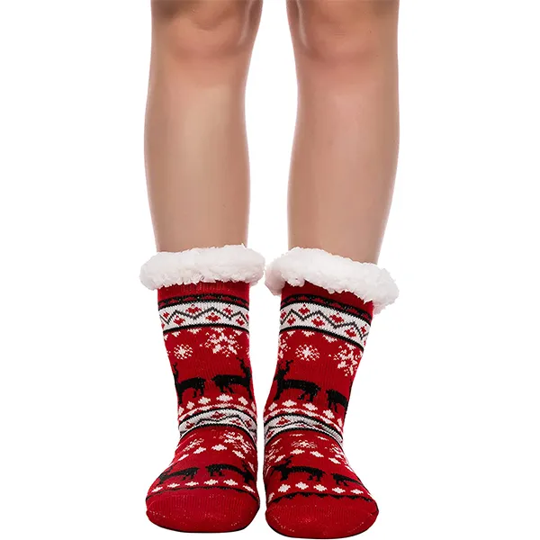 2pcs Christmas Slipper Socks with Grip