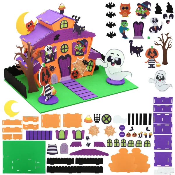 2Pcs Halloween 3D Foam Spooky Residence Kit