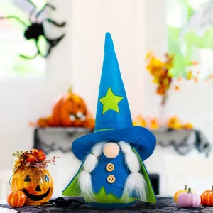 2Pcs Halloween Gnome Wizard Couple Plush