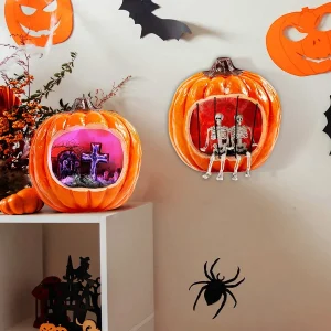 2Pcs Halloween Pumpkin Wall Decorations