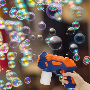 2pcs Bubble Gun Toy with 2 Bubble Solutions