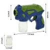 2pcs Bubble Gun Toy with 2 Bubble Solutions