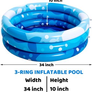 Inflatable Blue Kiddie Pool – SLOOSH
