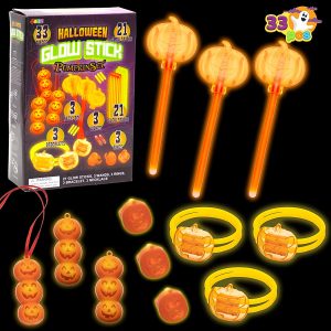 33Pcs Halloween Glow Stick Set