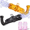 2pcs Bubble Gun Machine for kids with 2 Bubble Solutions