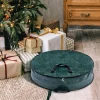 2pcs Green Christmas Wreath Storage Bags 36in