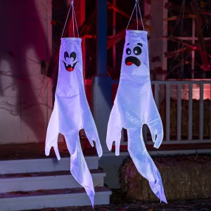 2pcs Halloween Ghost Hanging Decoration 43in
