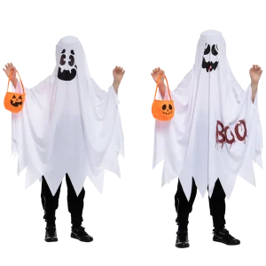 2pcs Kids Ghost Halloween Costume