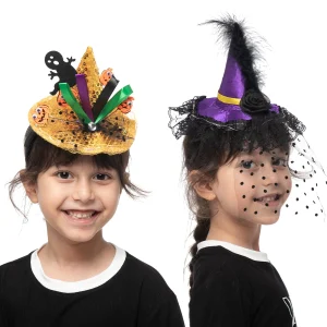 Decorating for Halloween with Hanging Witch Hats