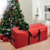 2pcs Red Christmas Tree Storage Bags 48in
