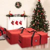 2pcs Red Christmas Tree Storage Bags 48in