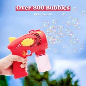 2pcs Red and Blue Bubble Blowing Machine Gun