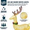3pcs LED Warm White Christmas Reindeer