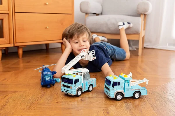 3Pcs City Service Vehicle Car Truck Toy Set