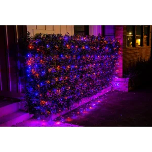 300-Count 97.5SQ ft LED Orange & Purple Halloween Net Lights with 8 Modes