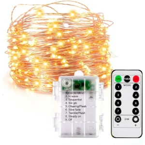 300 LED Warm White Battery Operated  Fairy Lights 99ft