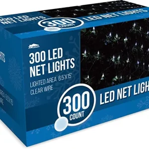 300 LED Pure White Led Net Lights 6.5x15ft